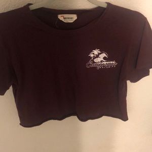 Cropped California Dreaming Shirt- French Pastry